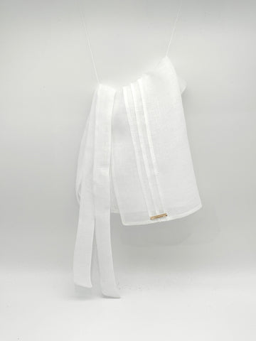 PARALLEL TUCKS APRON