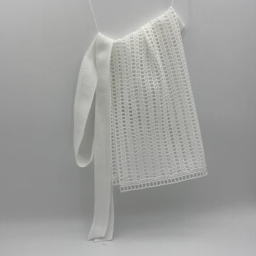 EYELET STRIPS APRON