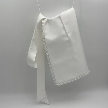 FRINGED TRI APRON