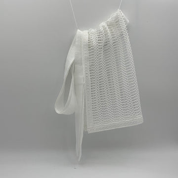 STRIPED LACE APRON