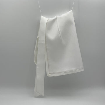 WHITE MINI APRON